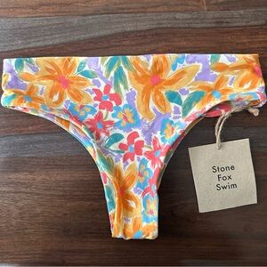 Stone Fox Swim Floral Bottom FLAW